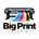 Big Print Studio logo with large-format printer and CMYK colours
