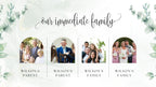 Green and white watercolour floral wedding welcome board image 5