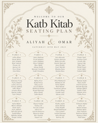 Classic Beige Katb Kitab Seating Plan clean design