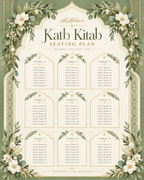 Sage Greenery Katb Kitab Seating Plan clean design