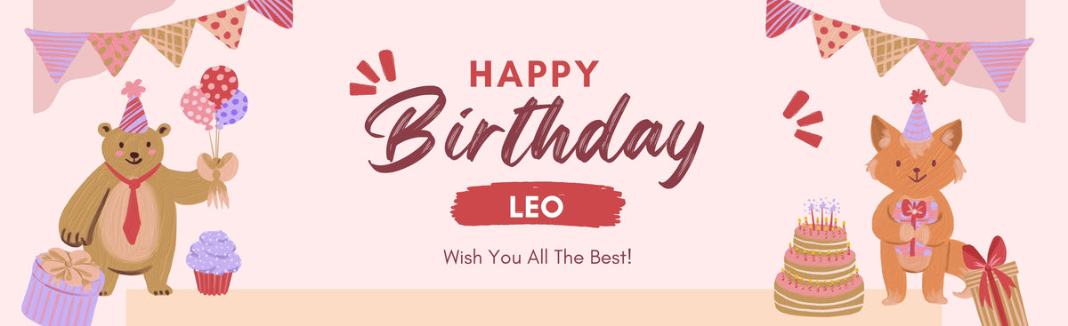 Pastel Pink Happy Birthday Banner – Personalised
