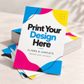 Print Your Design flyers and leaflets mockup